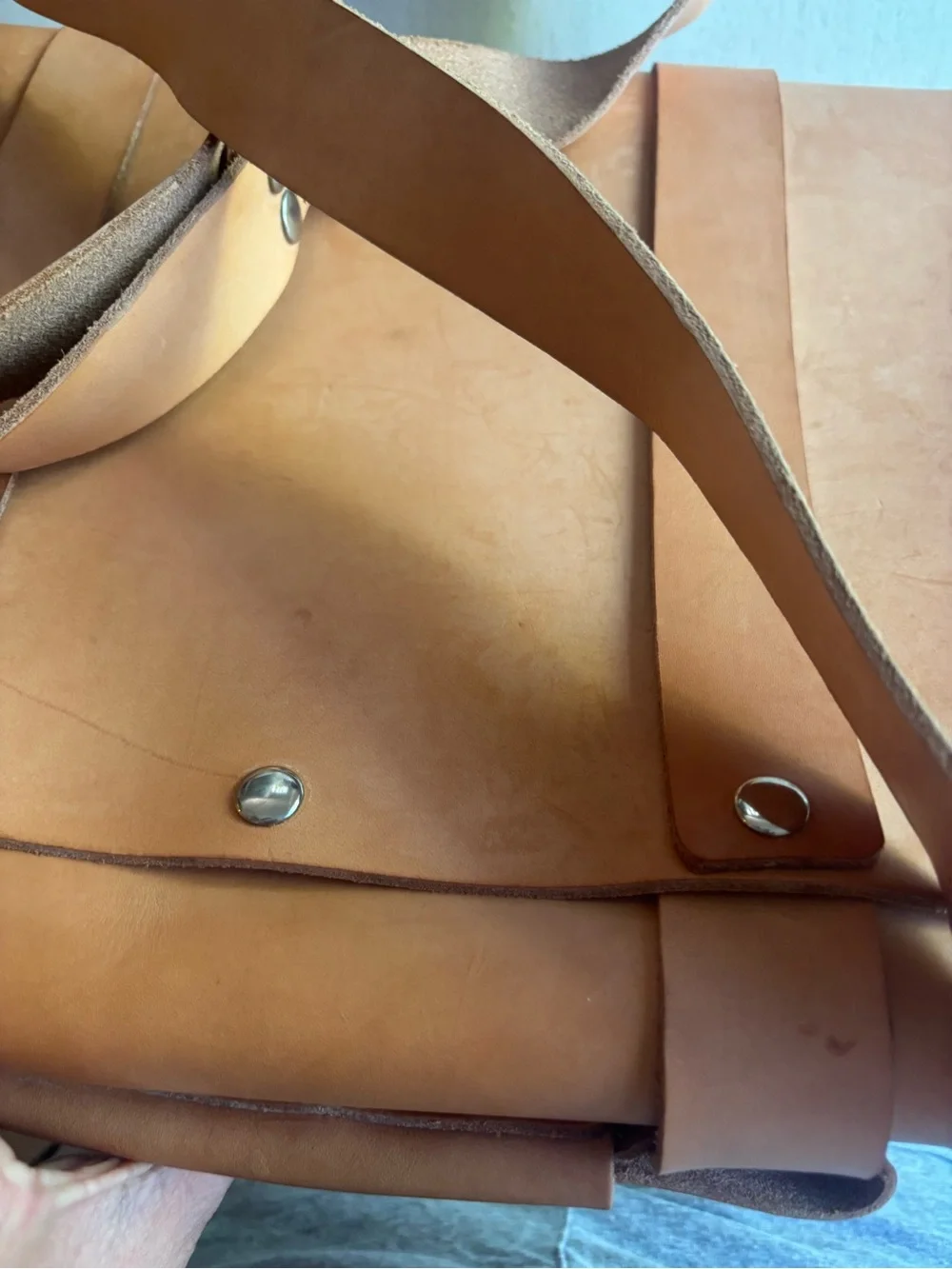 Mr. Lentz Leather messenger bag / travel set